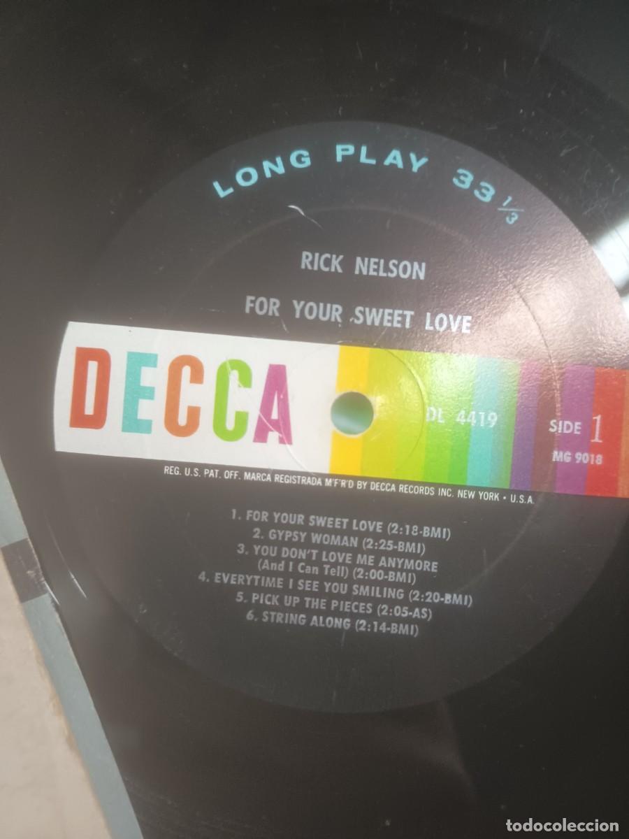 Discos de vinilo: DISCO LP RICK NELSON ,( ORIGINAL USA) - Foto 2