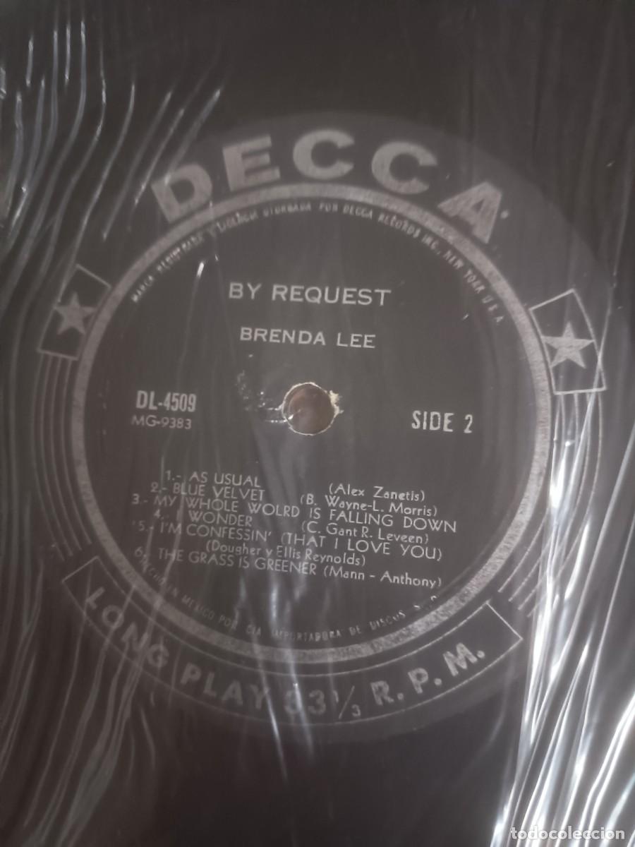 Discos de vinilo: DISCO LP BRENDA LEE,( BY REQUEST),MEXICO - Foto 3