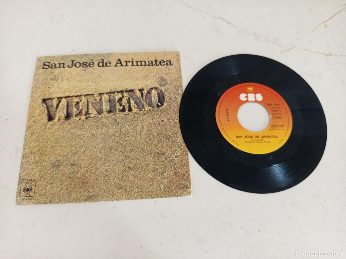 Discos de vinilo: JOYA SINGLE. VENENO / SAN JOSE DE ARIMATEA / LA MUCHACHITA / A&Ntilde;O 1977 / SELLO CBS 5661.