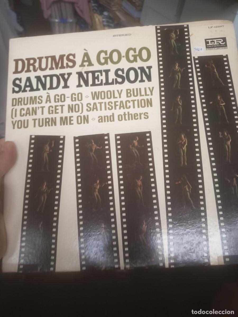 Discos de vinilo: DISCO LP DRUMS A GO- GO,( SANDY NELSON),ORIGINAL USA