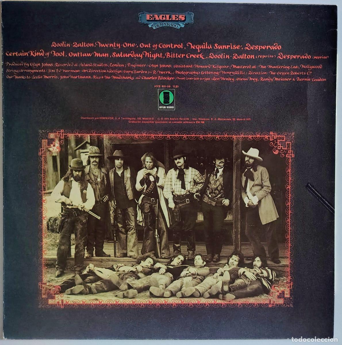 Discos de vinilo: Eagles. Desperado. Asylum, Spain 1975 LP - Foto 2