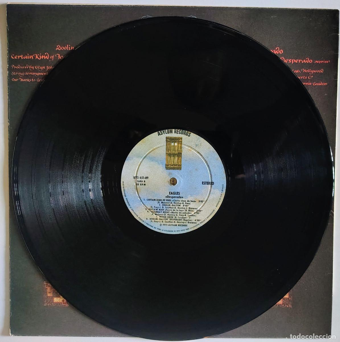 Discos de vinilo: Eagles. Desperado. Asylum, Spain 1975 LP - Foto 4