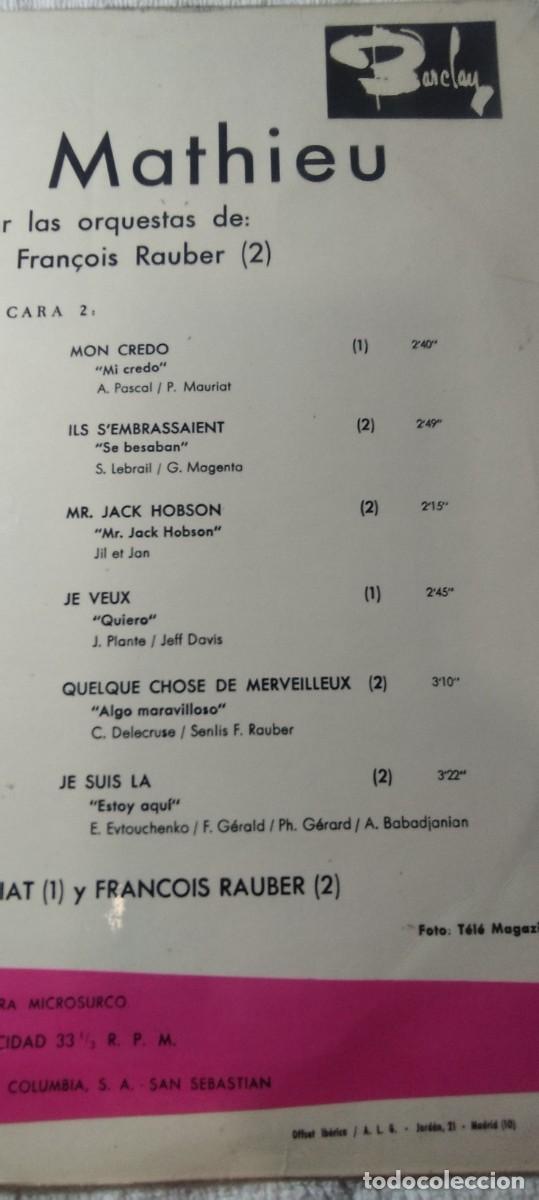 Discos de vinilo: MIREILLE MATHIEU / / PAUL MAURIAT / DESP R8-8 - Foto 7
