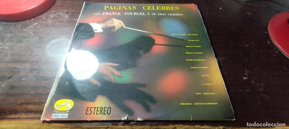 Discos de vinilo: PAGINAS CELEBRES N 2 / FRANCK POURCEL / / DESP 2-3 / EMI