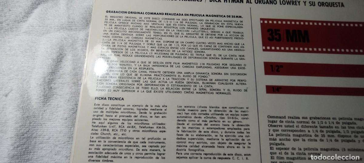 Discos de vinilo: EL ELECTRODYNAMICS / DICK HYMAN / / DESP 2-3 / COMMAND RECORDS - Foto 4