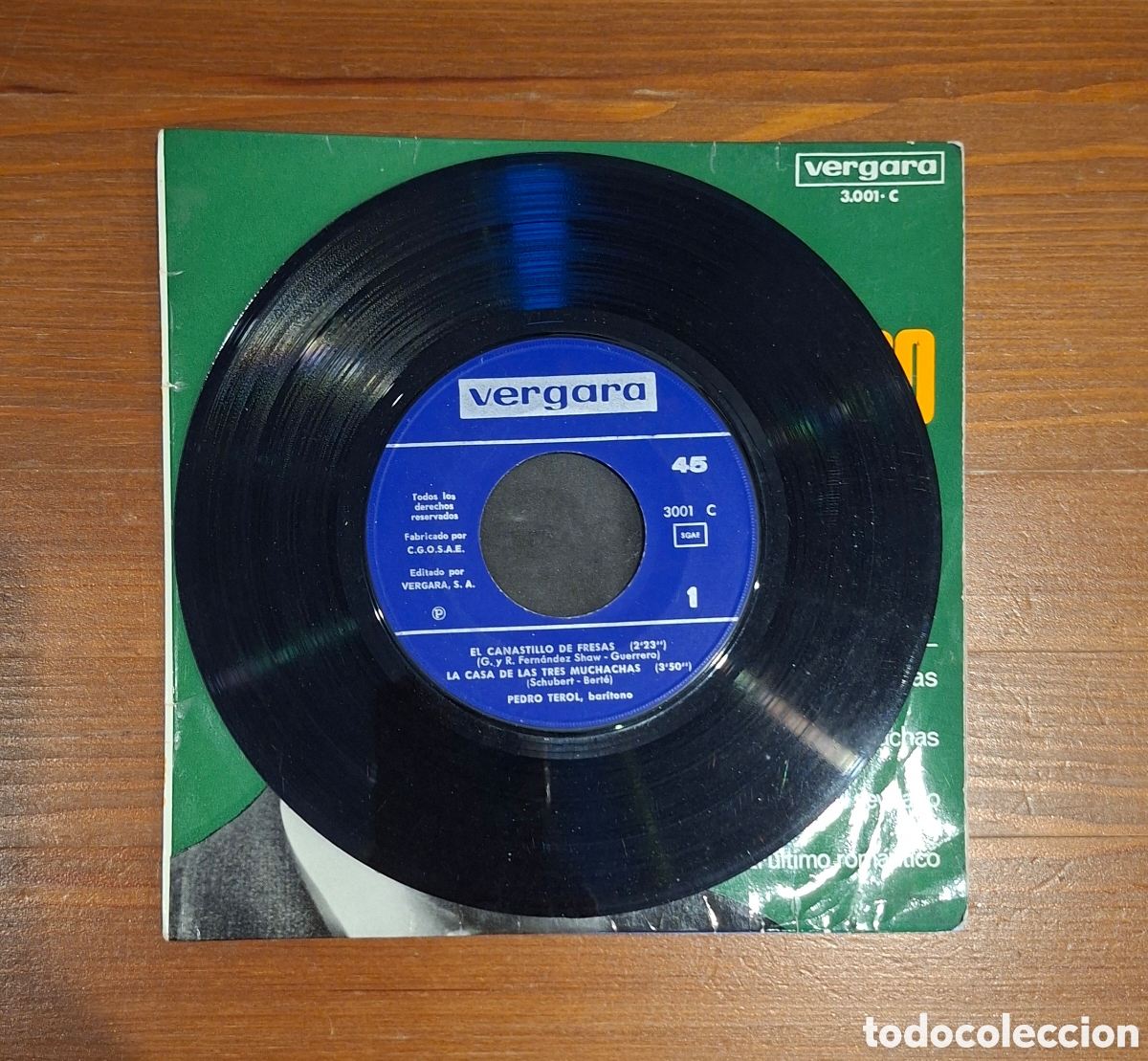 Discos de vinilo: Vinilo Pedro Terol &ndash; Romanzas de Zarzuela - Foto 4