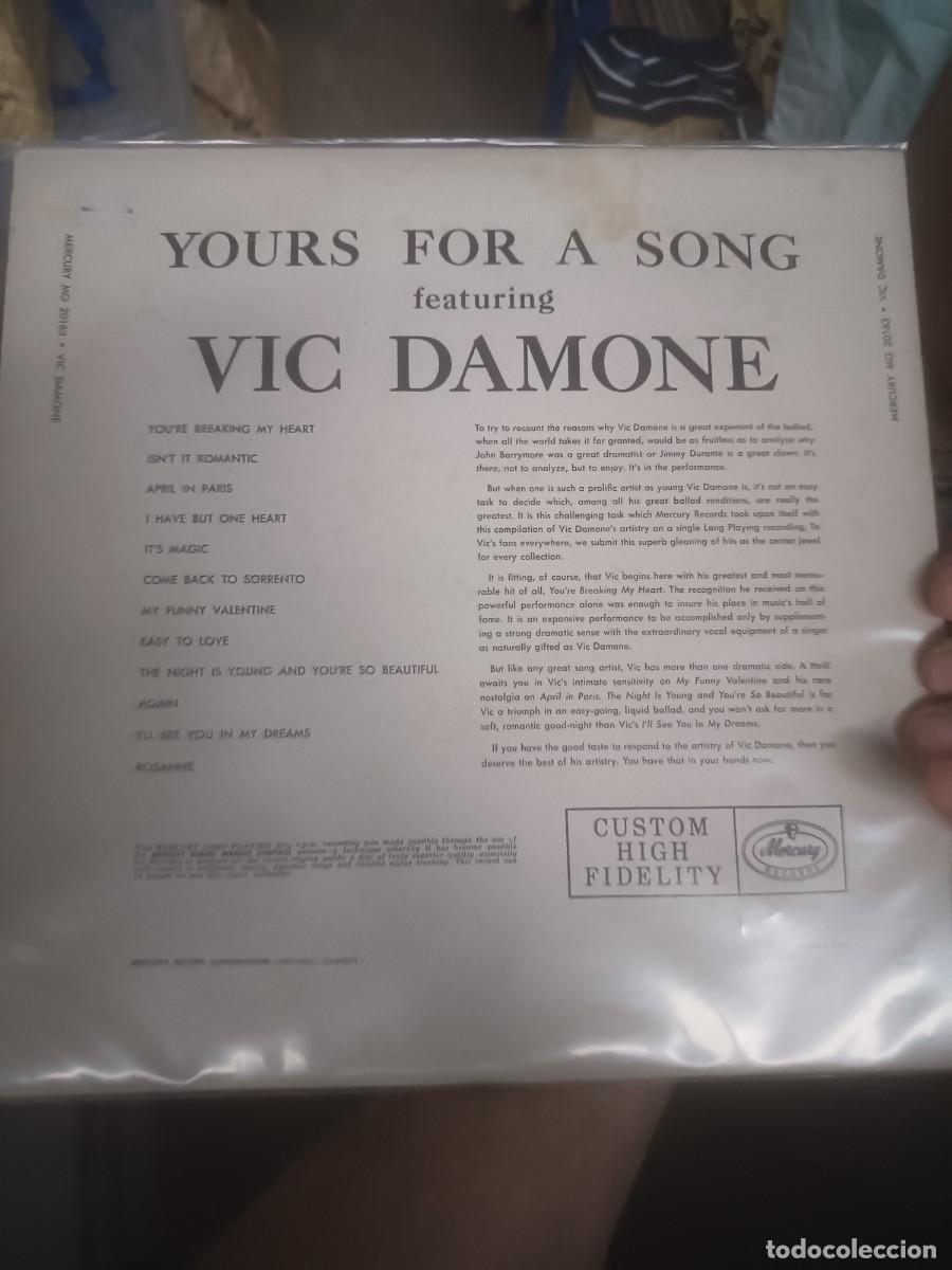Discos de vinilo: DISCO LP VIC DAMONE,(ORIGINAL USA) - Foto 2