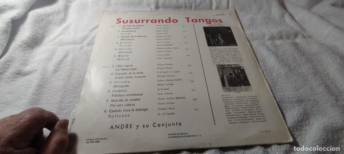 Discos de vinilo: SUSURRANDO TANGOS / ANDRE / / DESP 2-3 / PHILIPS - Foto 4