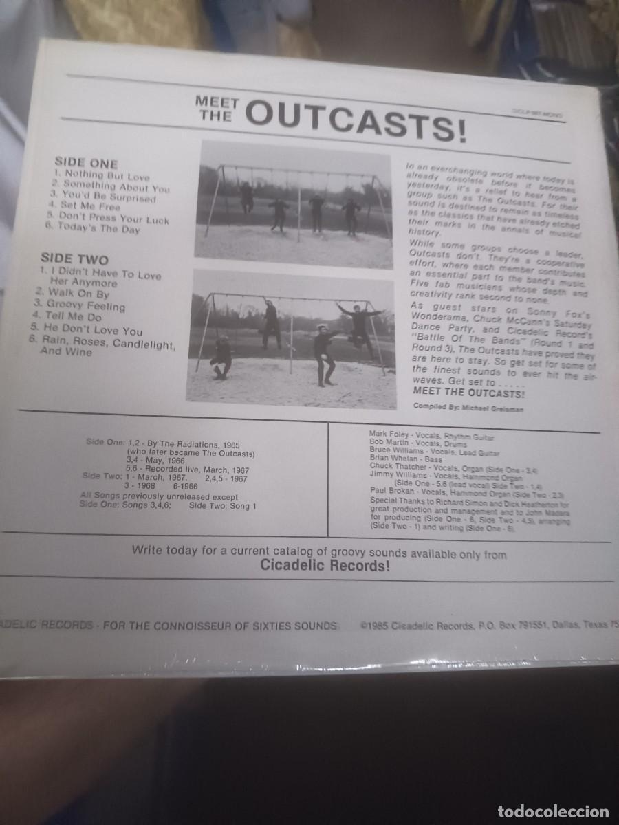 Discos de vinilo: DISCO LP OUTCASTS,( garage bands 60) - Foto 2