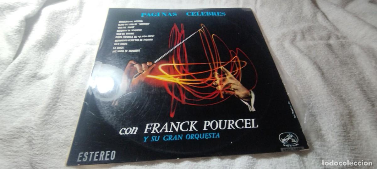 Discos de vinilo: PAGINAS CELEBRES / FRANCK POURCEL / / DESP 2-3 / DISCO ESTEREOFONICO