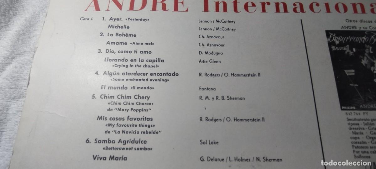 Discos de vinilo: ANDRE INTERNACIONAL / / / DESP 2-3 / PHILIPS - Foto 5