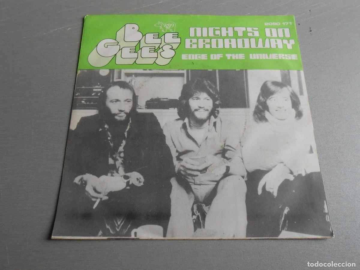 Discos de vinilo: BEE GEES, SG, NIGHTS ON BROADWAY + 1, A&Ntilde;O 1975, RSO 2090 171, MADE IN BELGIUM