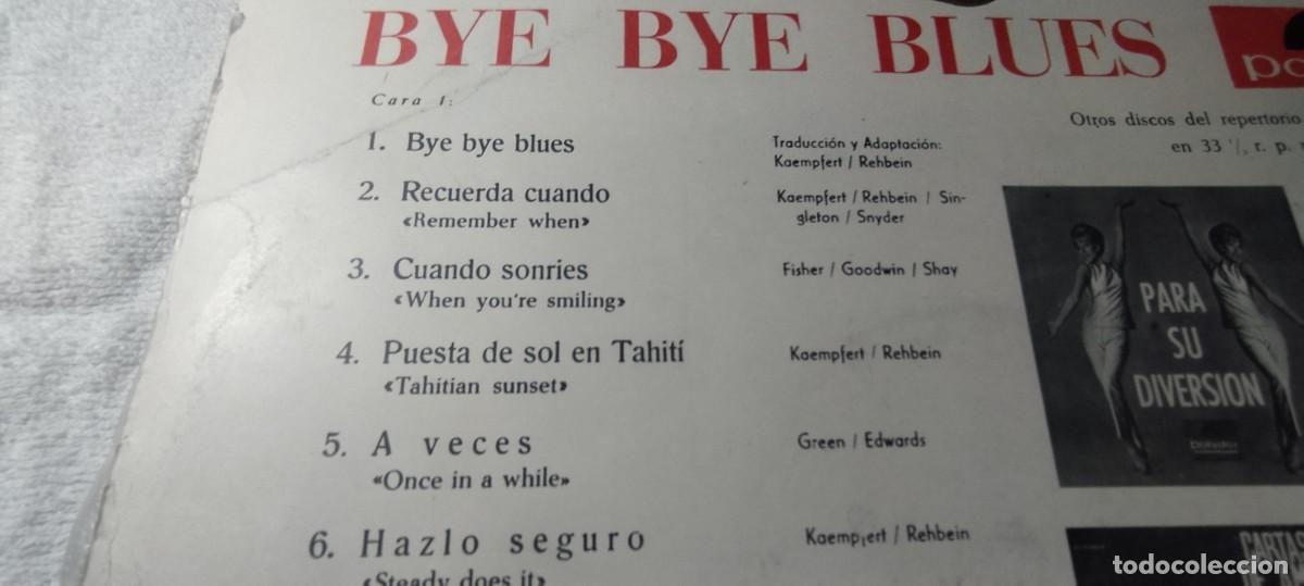 Discos de vinilo: BYE BYE BLUES / BERT KAEMPFERT / / DESP 2-3 / POLYDOR - Foto 5