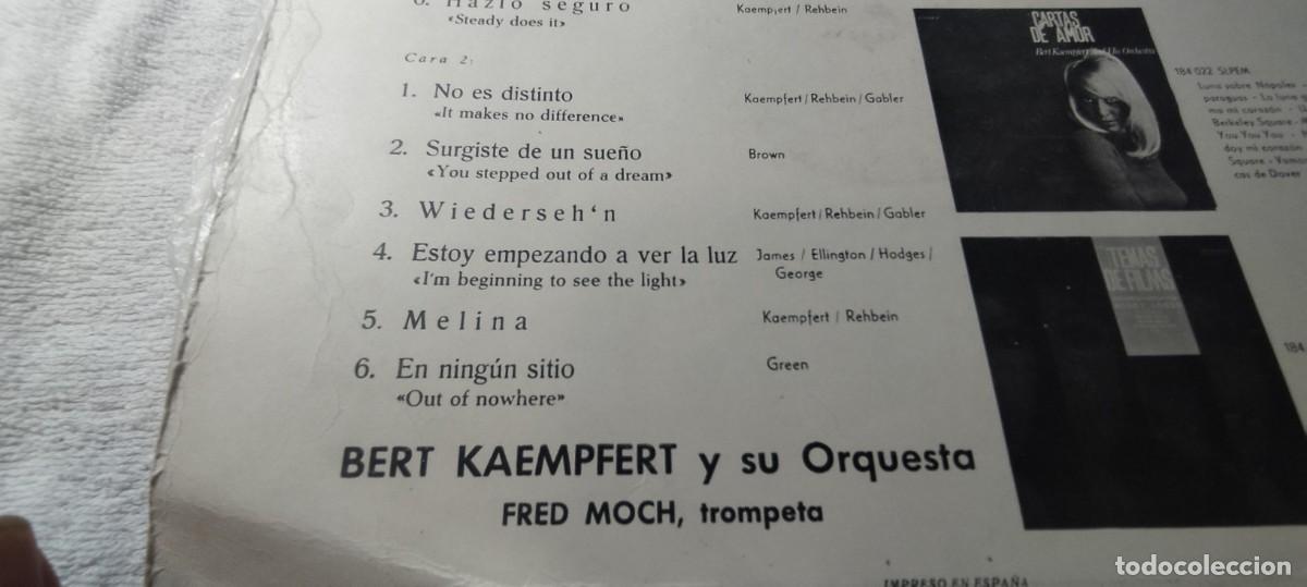 Discos de vinilo: BYE BYE BLUES / BERT KAEMPFERT / / DESP 2-3 / POLYDOR - Foto 6