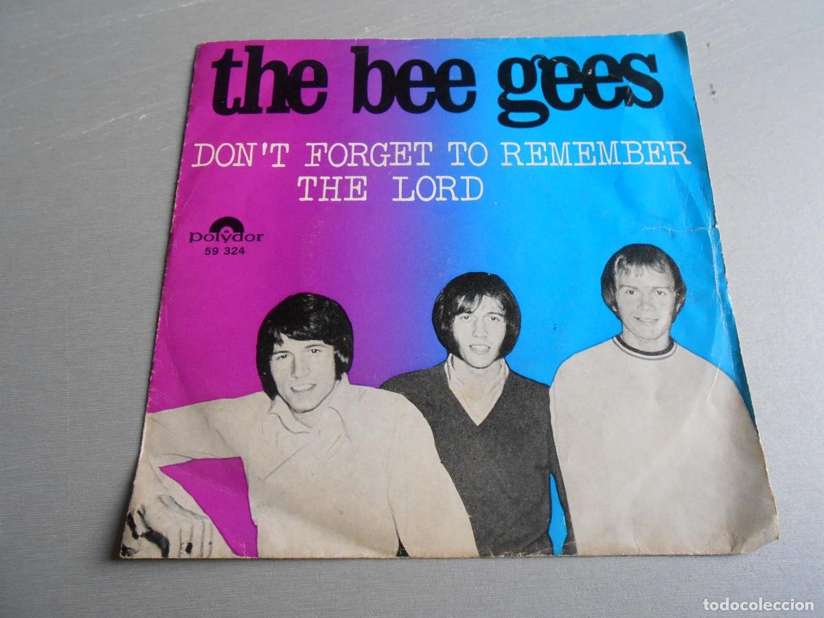 Discos de vinilo: BEE GEES, THE, SG, DON&acute;T FORGET TO REMEMBER + 1, A&Ntilde;O 1969, POLYDOR 59 324, MADE IN HOLLAND