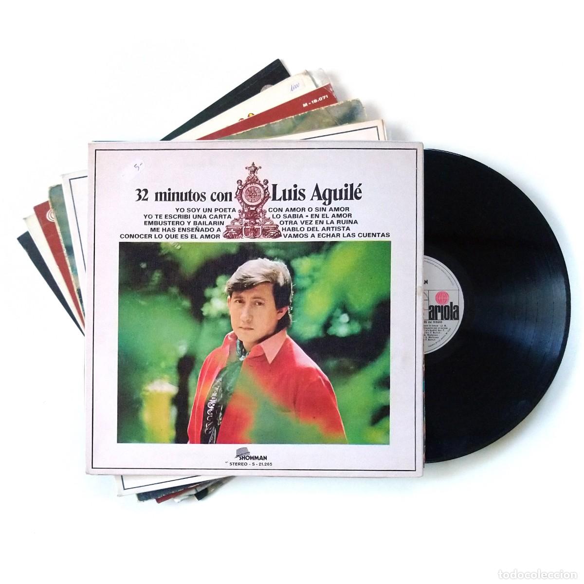 Vinyl records: LUiS AGUiLE Lote 5 LP 32 minutos con lo mejor a catalunya cancion de amor la lechera nestle