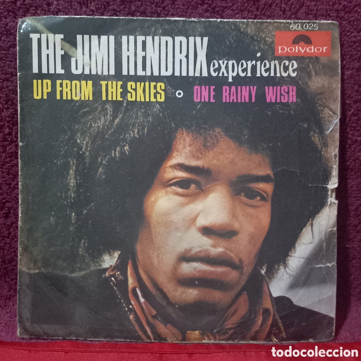 Discos de vinilo: THE JIMI HENDRIX EXPERIENCE/UP FROM THE SKIES+ONE RAINY WISH(1968 SPAIN POLYDOR)
