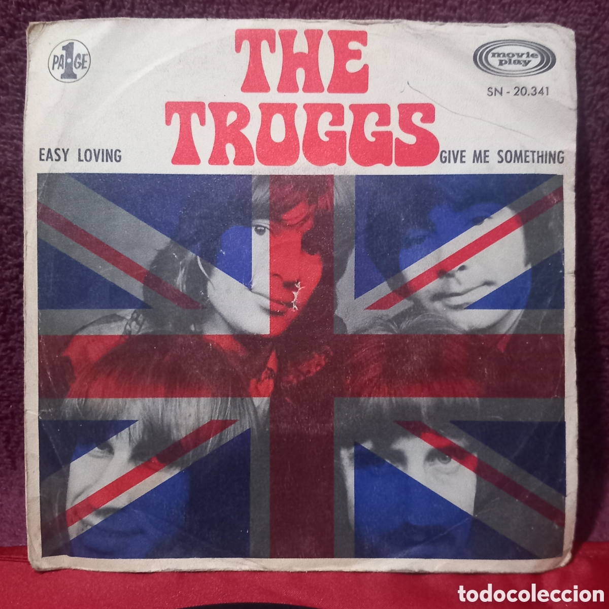 Discos de vinilo: THE TROGGS/EASY LOVING+GIVE ME SOMETHING(1970 SPAIN movie play)