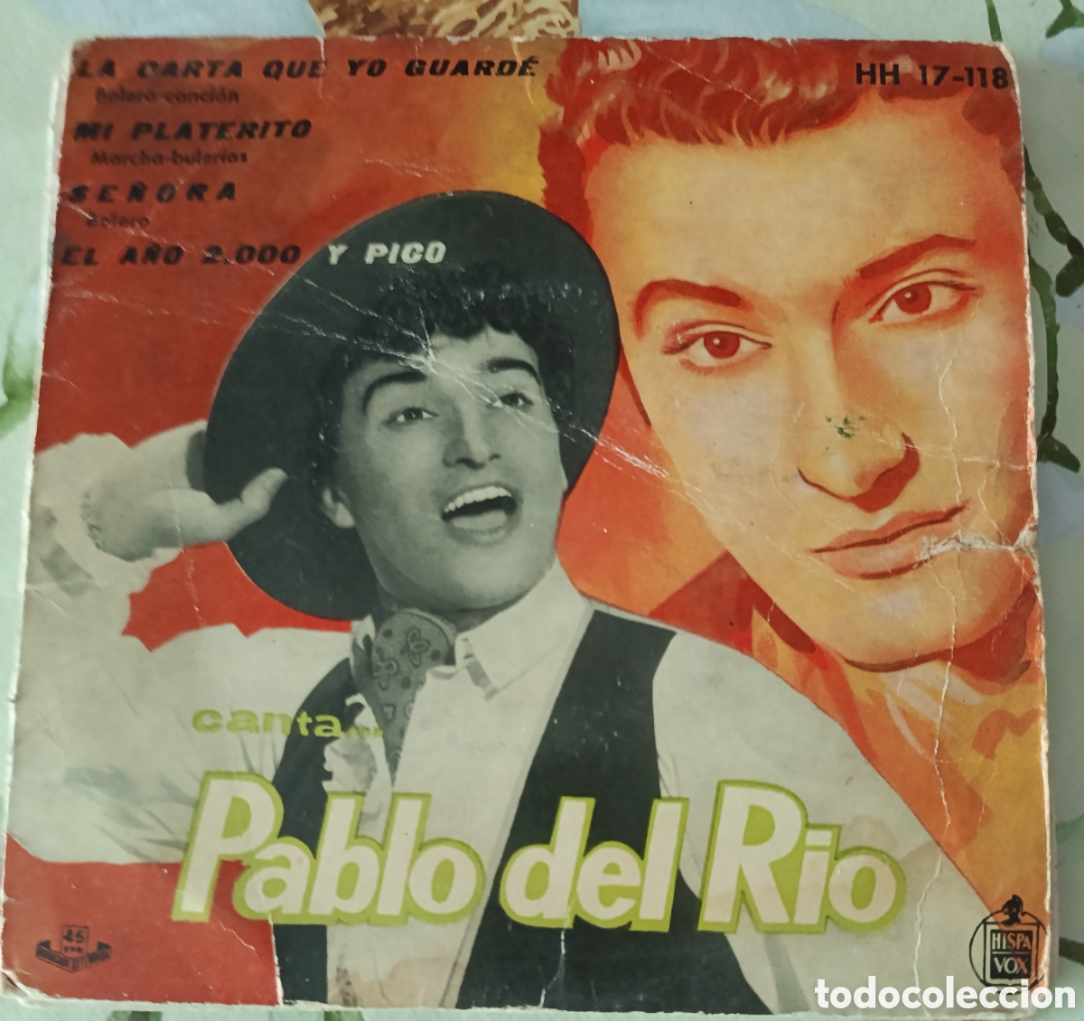Discos de vinilo: Pablo del R&iacute;o Ep sello Hispavox editado en Espa&ntilde;a a&ntilde;o 1959.