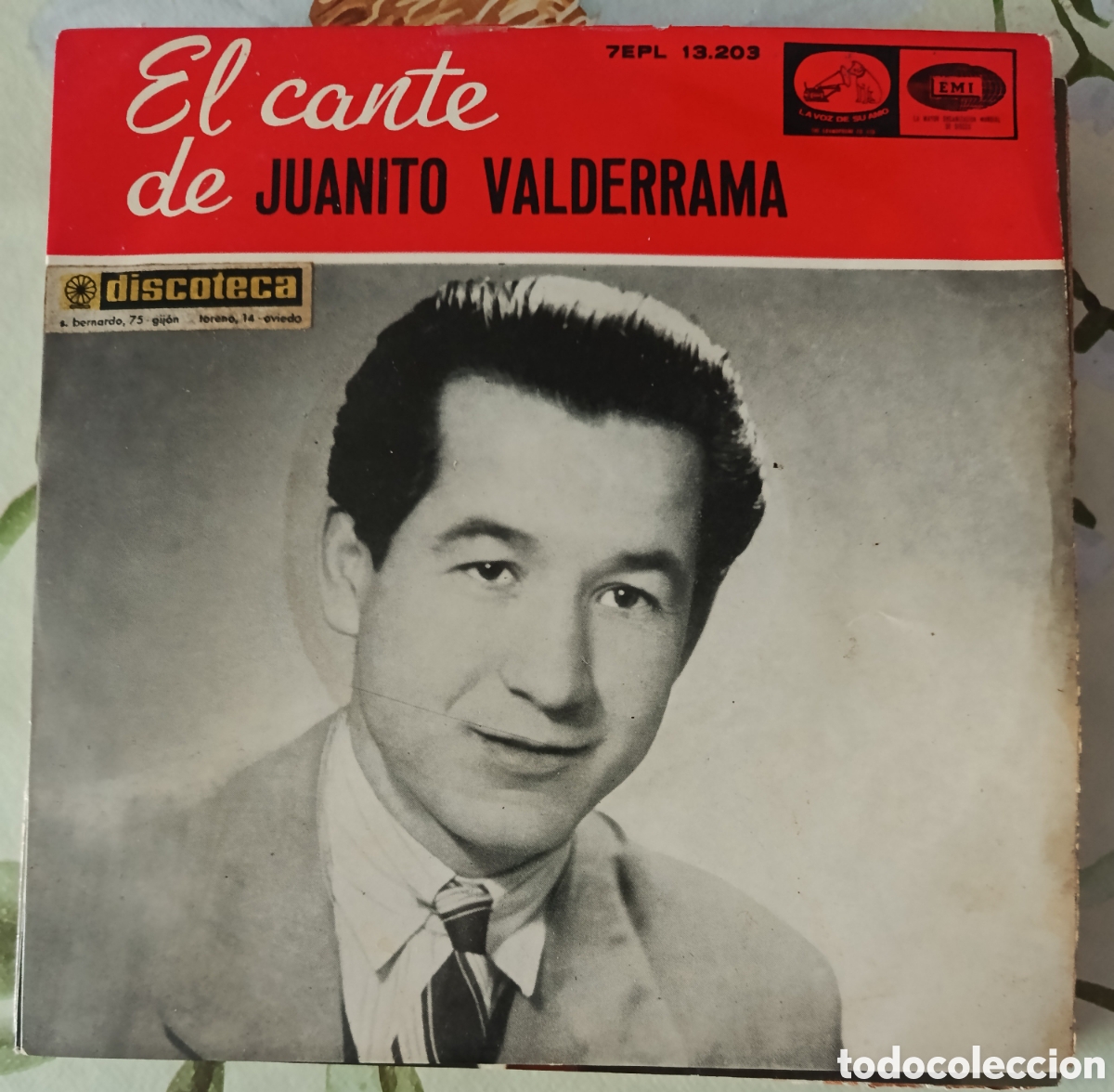 Discos de vinilo: Juanito Valderrama Ep sello La voz de su amo editado en Espa&ntilde;a a&ntilde;o 1958.