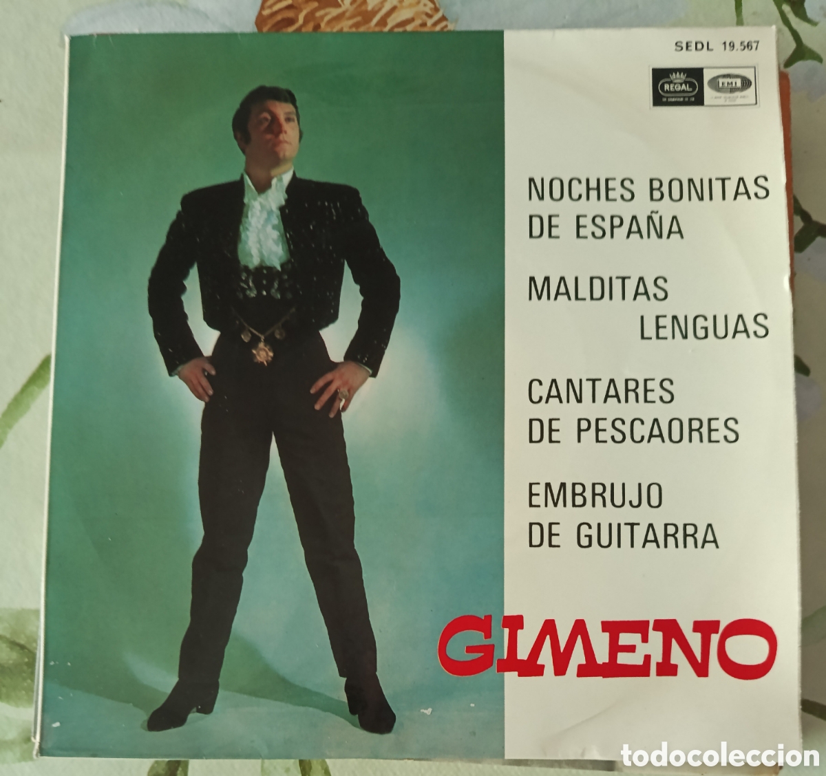 Discos de vinilo: Gimeno Ep sello Emi-Regal editado en Espa&ntilde;a a&ntilde;o 1968.