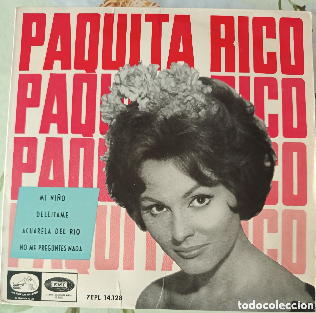 Discos de vinilo: Paquita Rico Ep sello La voz de su amo editado en Espa&ntilde;a a&ntilde;o 1964.