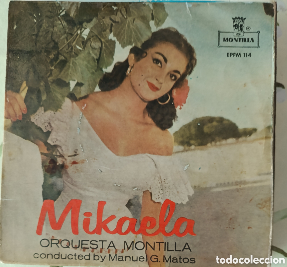 Discos de vinilo: Mikaela Ep sello Montilla editado en Espa&ntilde;a a&ntilde;o 1958.