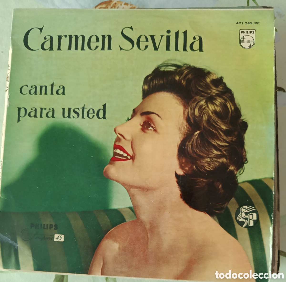 Discos de vinilo: Carmen Sevilla Ep sello Philips editado en Espa&ntilde;a a&ntilde;o 1961.