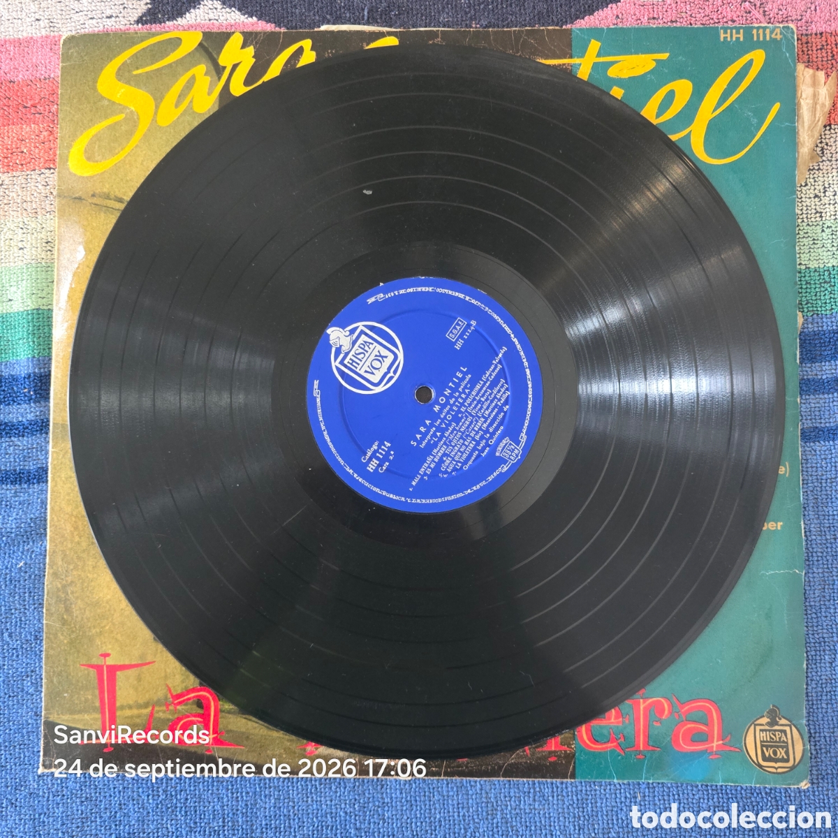 Discos de vinilo: [LP] SARA MONTIEL: LA VIOLETERA (HISPAVOX) (1958) - Foto 2