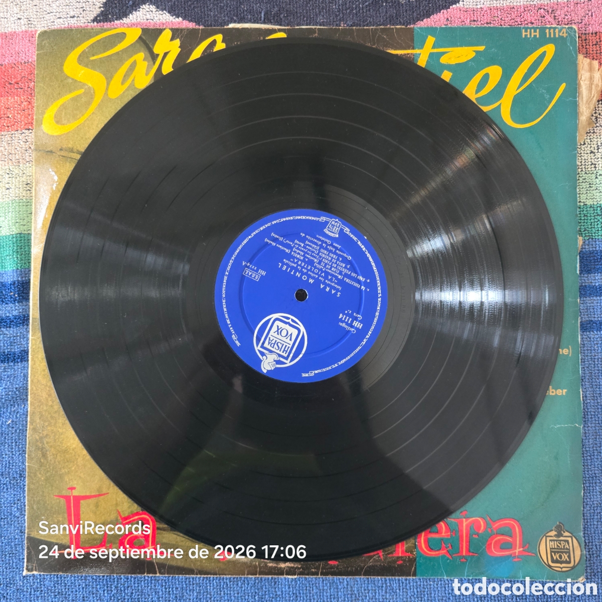 Discos de vinilo: [LP] SARA MONTIEL: LA VIOLETERA (HISPAVOX) (1958) - Foto 3