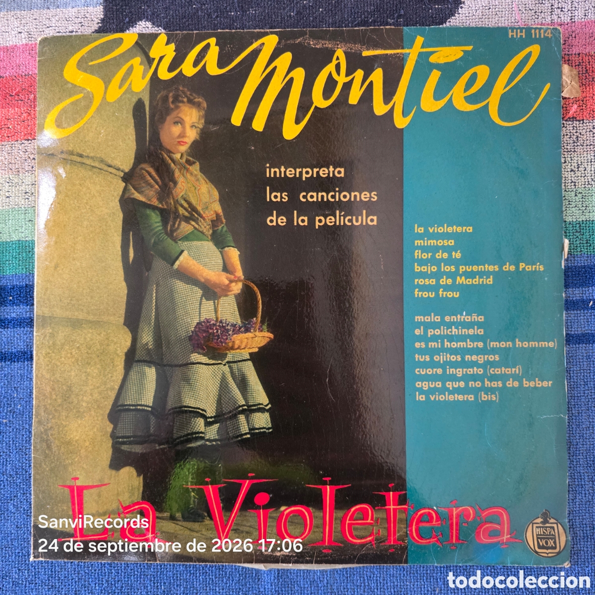Discos de vinilo: [LP] SARA MONTIEL: LA VIOLETERA (HISPAVOX) (1958)