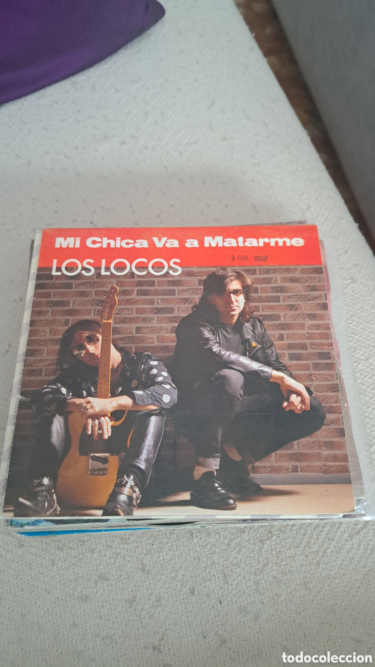 Discos de vinilo: Los Locos Mi Chica va a matarne