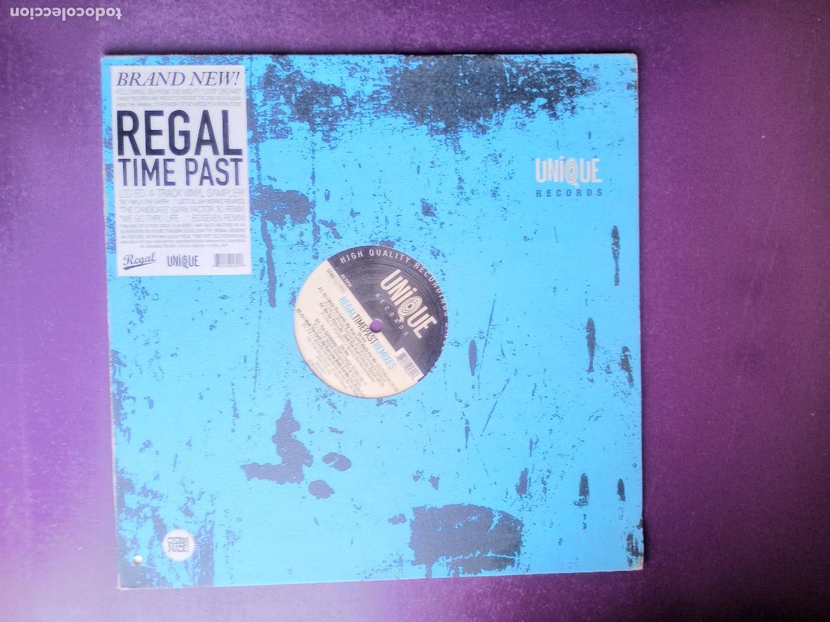 Discos de vinilo: Regal &ndash; Time Past Remixes - MAXI UNIQUE 2009 - ELECTRONICA HOUSE