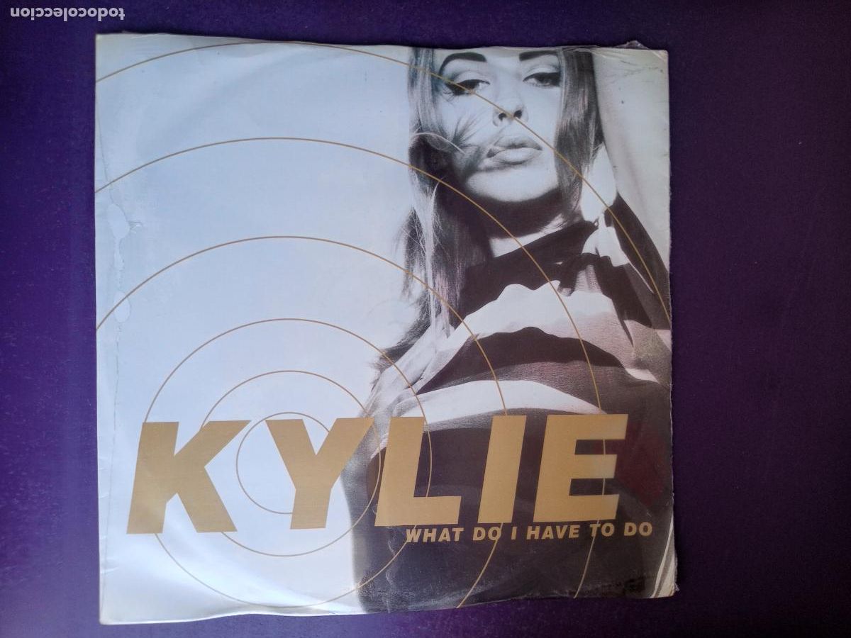 Discos de vinilo: KYLIE MINOGUE &lrm;&ndash; WHAT DO I HAVE TO DO - MAXI PWL 1991 - ELECTRONICA, HOUSE, DISCO 90S