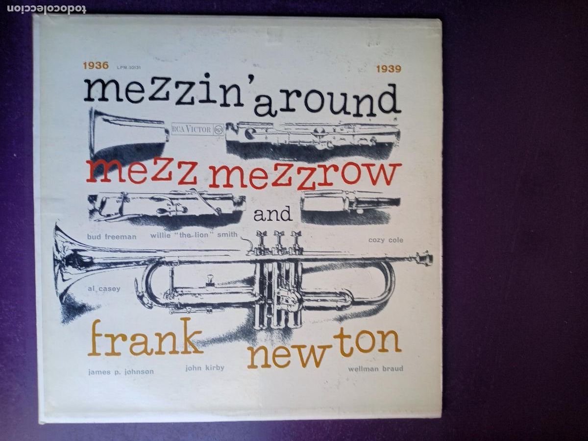 Discos de vinilo: Mezz Mezzrow + His Swing Band + Frankie Newton + His Orq &lrm;- LP RCA 196? ITALIA - JAZZ