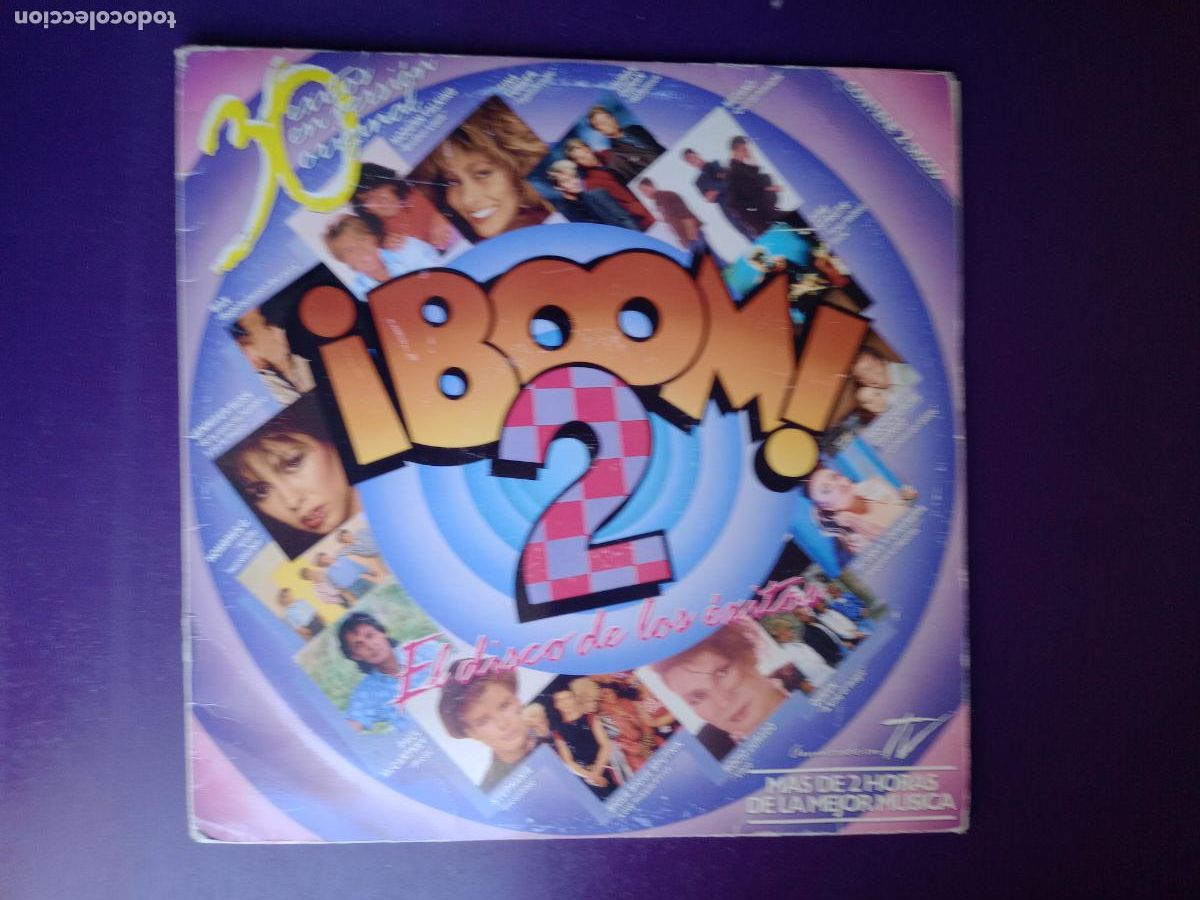 Discos de vinilo: BOOM 2 (EL DISCO DE LOS &Eacute;XITOS) DOBLE LP EMI 1986 - QUEEN, MECANO, DIRE STRAITS, HOMBRES G, ALASKA,