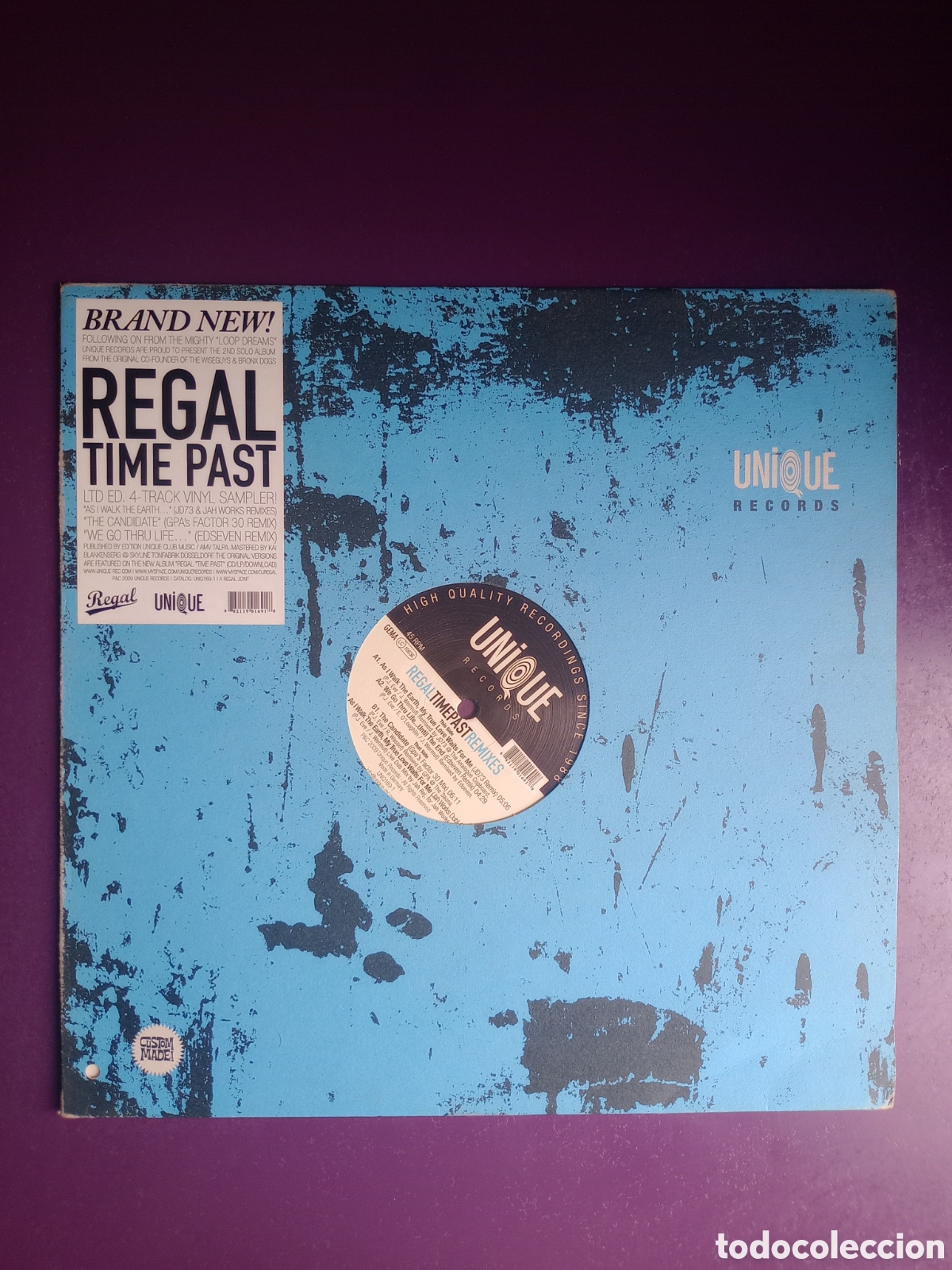 Discos de vinilo: Regal &ndash; Time Past Remixes - MAXI UNIQUE 2009 - ELECTRONICA HOUSE