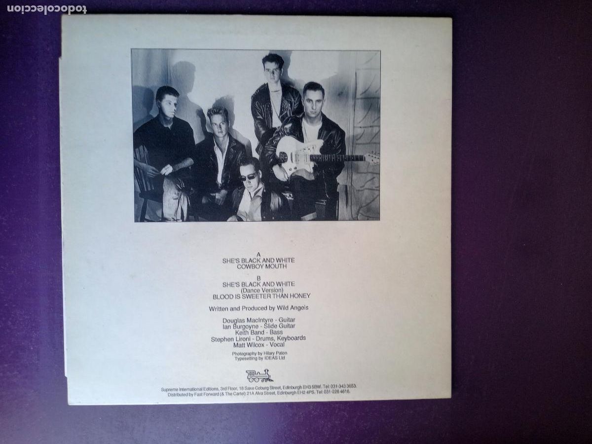 Discos de vinilo: Wild Angels &lrm;&ndash; She's Black And White - MINI LP SUPREME 1987 - POP ROCK 80'S - INDIE ESCOCIA