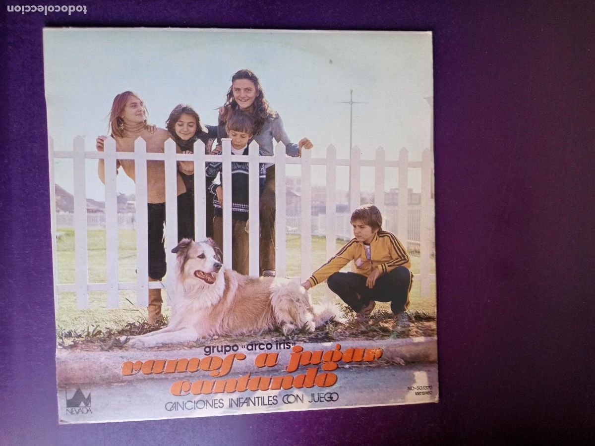 Discos de vinilo: GRUPO INFANTIL ARCO IRIS &lrm;&ndash; VAMOS A JUGAR CANTANDO - LP NEVADA 1978 - SIN ESTRENAR, INFANTIL CATALAN