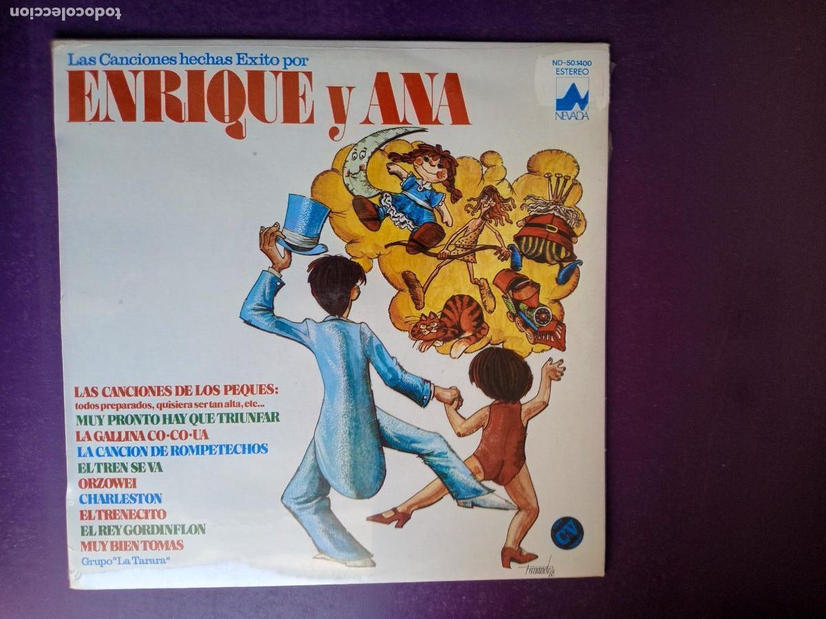 Discos de vinilo: Grupo La Tarara &ndash; Las Canciones Hechas Exito Por Enrique Y Ana - LP NEVADA 1978 - INFANTIL 70'S