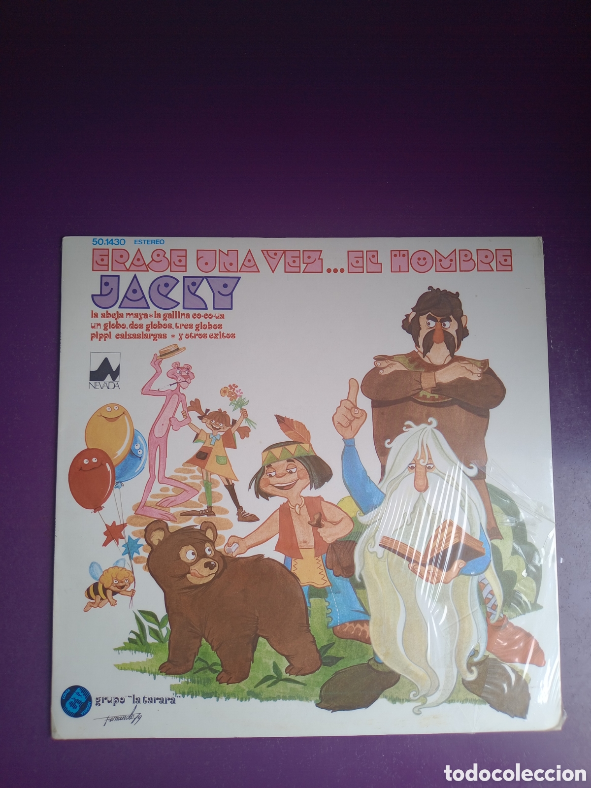 Discos de vinilo: Grupo La Tarara &ndash; Erase Una Vez... El Hombre / Jacky - LP NEVADA 1979 - INFANTIL 70'S - TVE