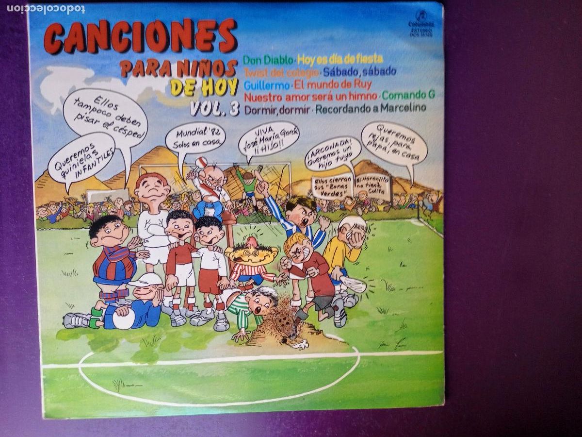 Discos de vinilo: CANCIONES PARA NI&Ntilde;OS HOY 3 - LP COLUMBIA 1981 VERSIONES MIGUEL BOSE, PARCHIS, RUY CID, COMANDO G, ET