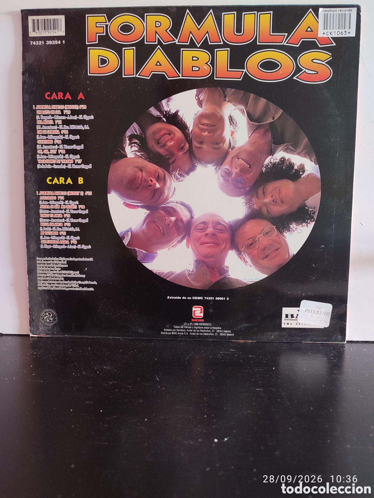 Discos de vinilo: Formula Diablos &ndash; Formula Diablos (Todos Los &Eacute;xitos Originales) - Foto 2