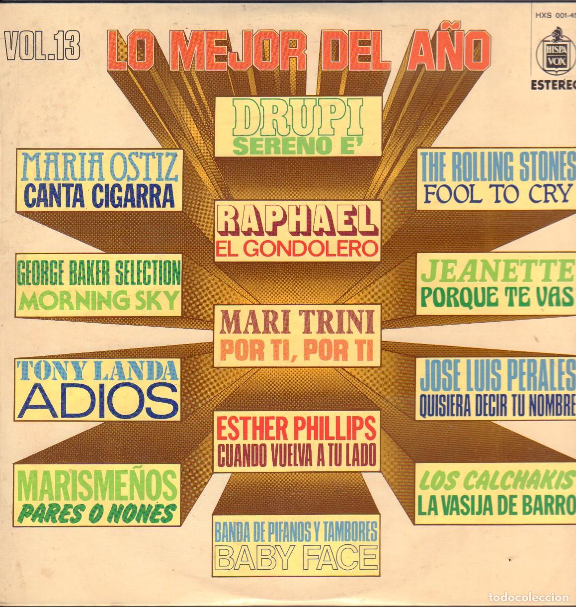 Discos de vinilo: LO MEJOR DEL A&Ntilde;O VOL. 13 - MARIA OSTIZ, TONY LANDA, MARISME&Ntilde;OS.../ LP HISPAVOX 1976 RF-26918
