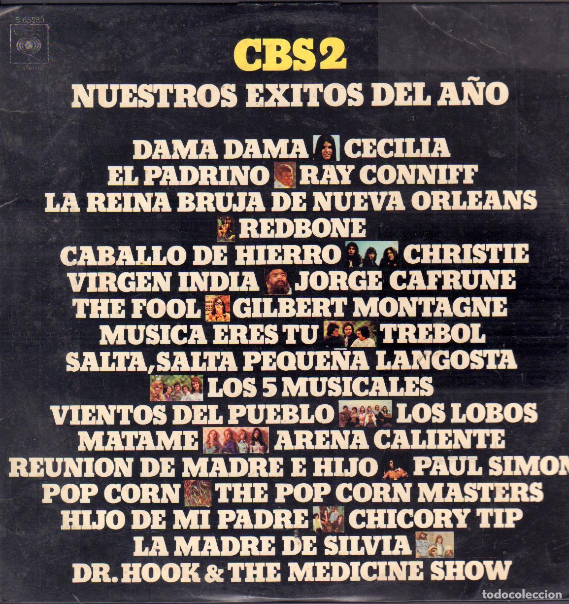 Discos de vinilo: CBS 2 (NUESTROS EXITOS DEL A&Ntilde;O) - CECILIA, RAY CONNIFF, REDBONE.../ LP CBS 1972 RF-26919