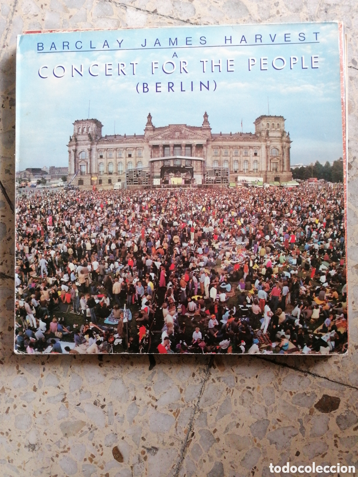Vinyl-Schallplatten: LP BARCLAY JAMES HARVEST CONCERT FOR THE PEOPLE 1982 ESPA&Ntilde;A INSERT