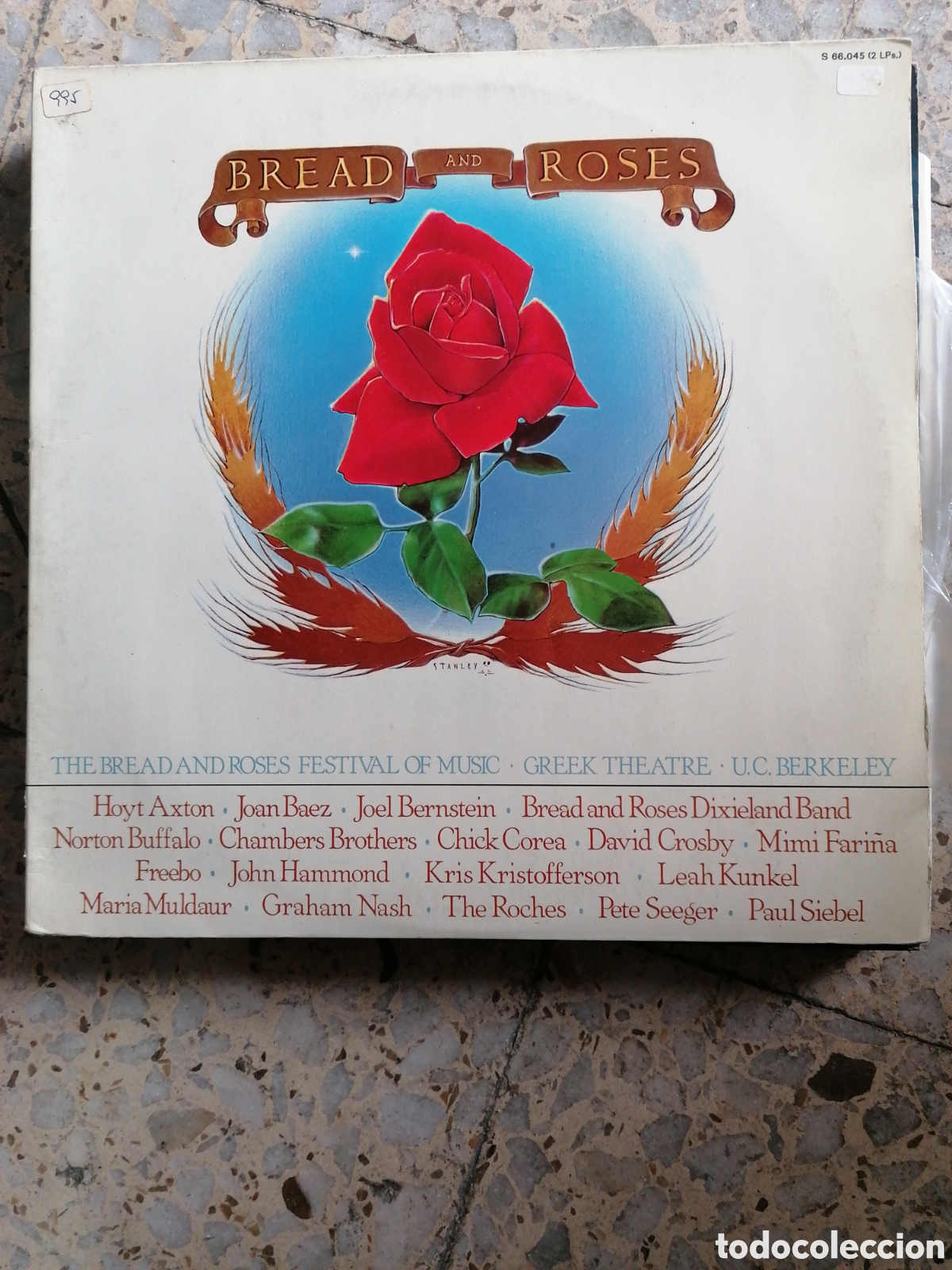 Vinyl-Schallplatten: 2 LP BREAD AND ROSES FESTIVAL OF MUSIC 1981 ESPANA EX
