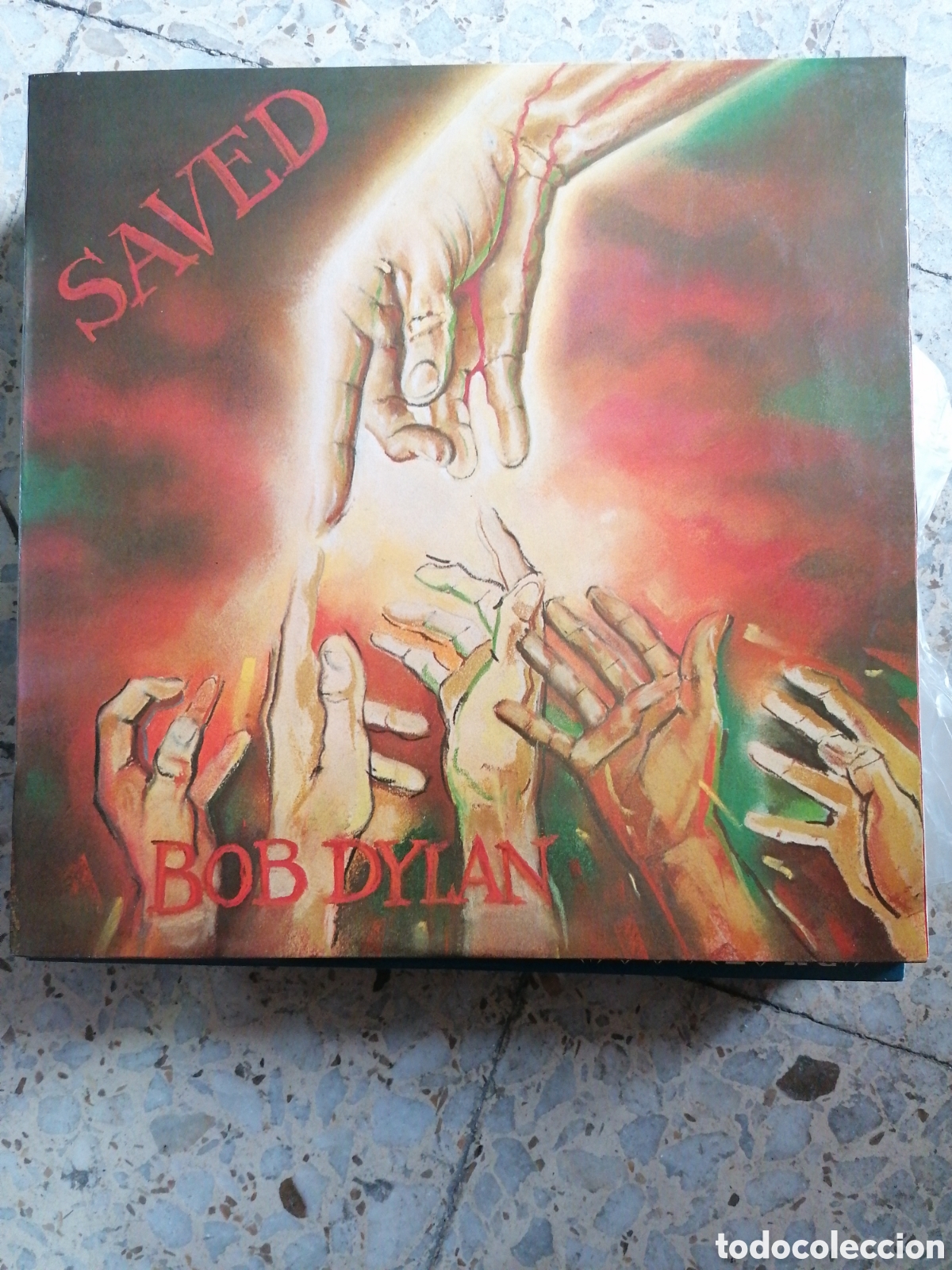 Vinyl records: LP BOB DYLAN SAVED 1980 ESPA&Ntilde;A INSERT