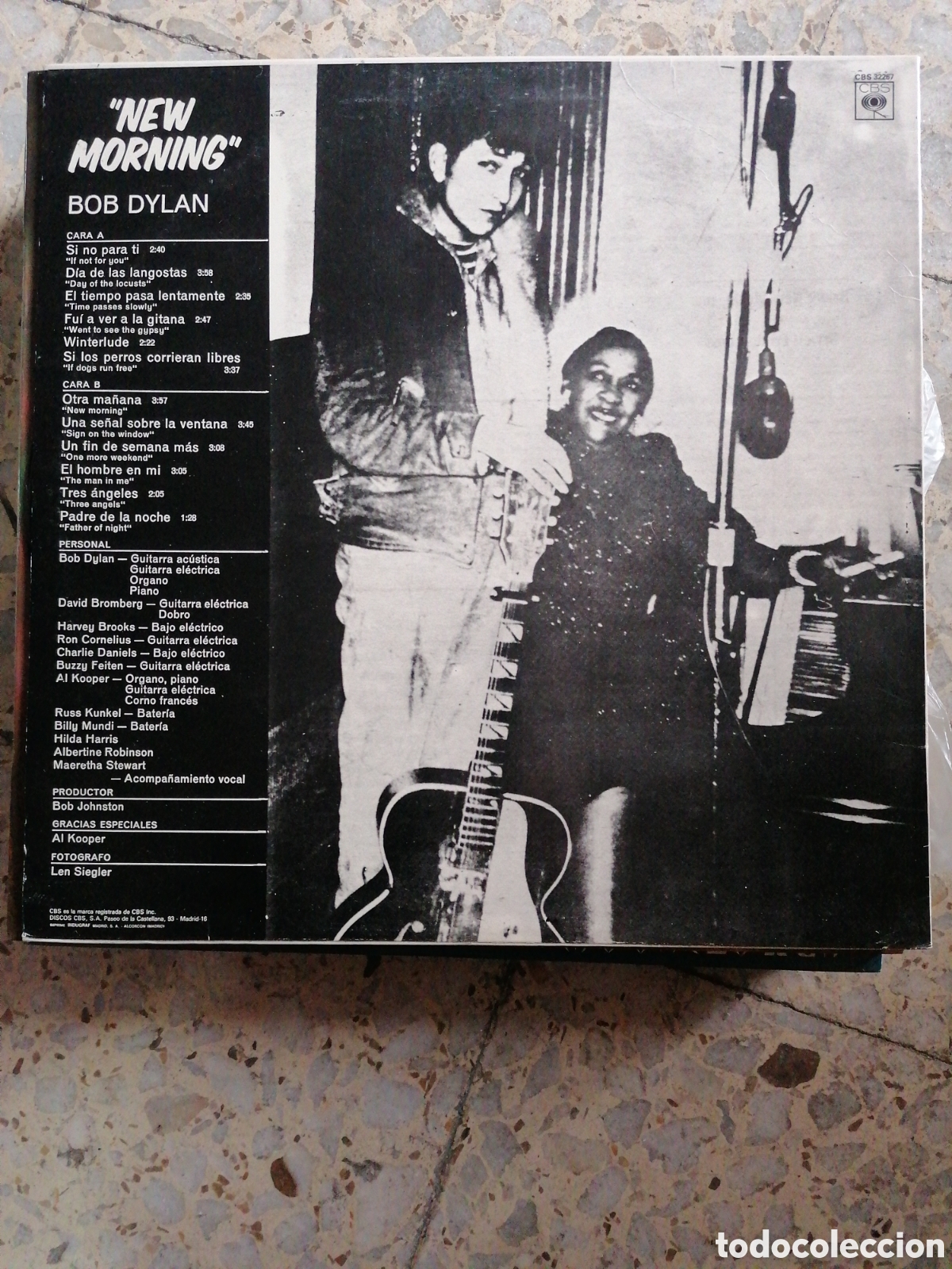 Discos de vinilo: LP BOB DYLAN NEW MORNING 1983 ESPA&Ntilde;A - Foto 2