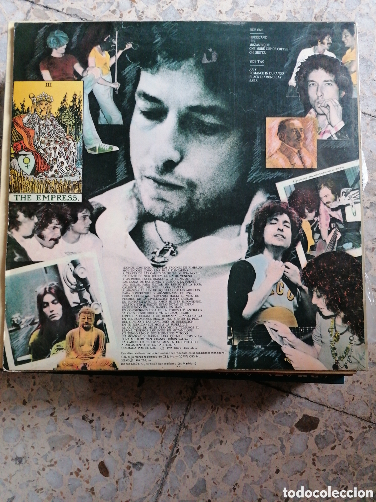 Discos de vinilo: LP BOB DYLAN DESIRE 1976 ESPA&Ntilde;A INSERT - Foto 2